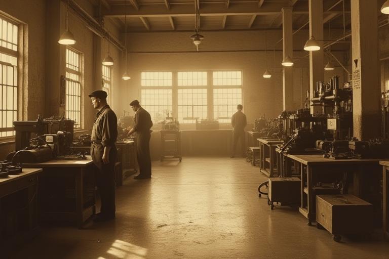 1958年当時の工房